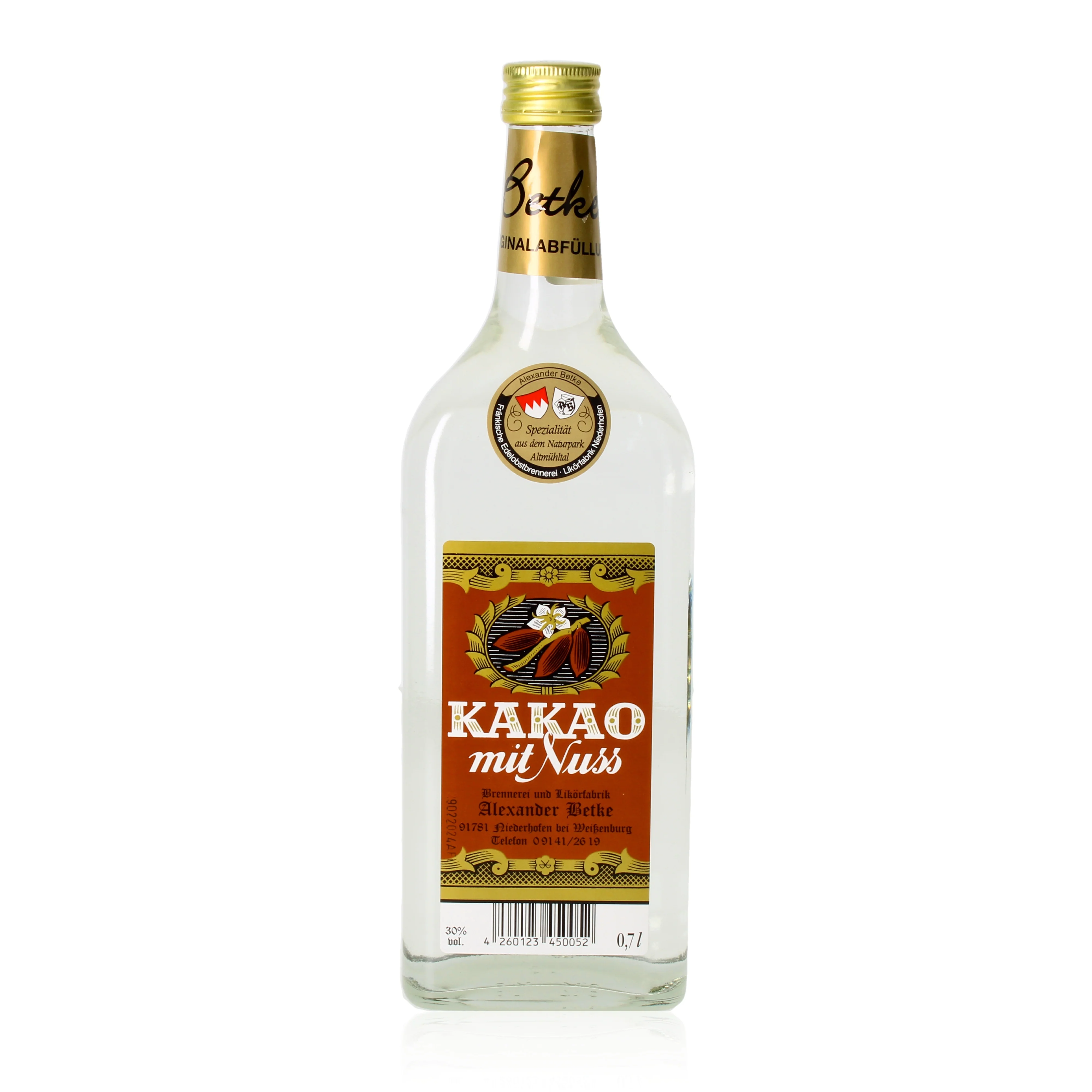 Betke Kakao mit Nuss Likör 0,7l, alc 30 Vol.-%