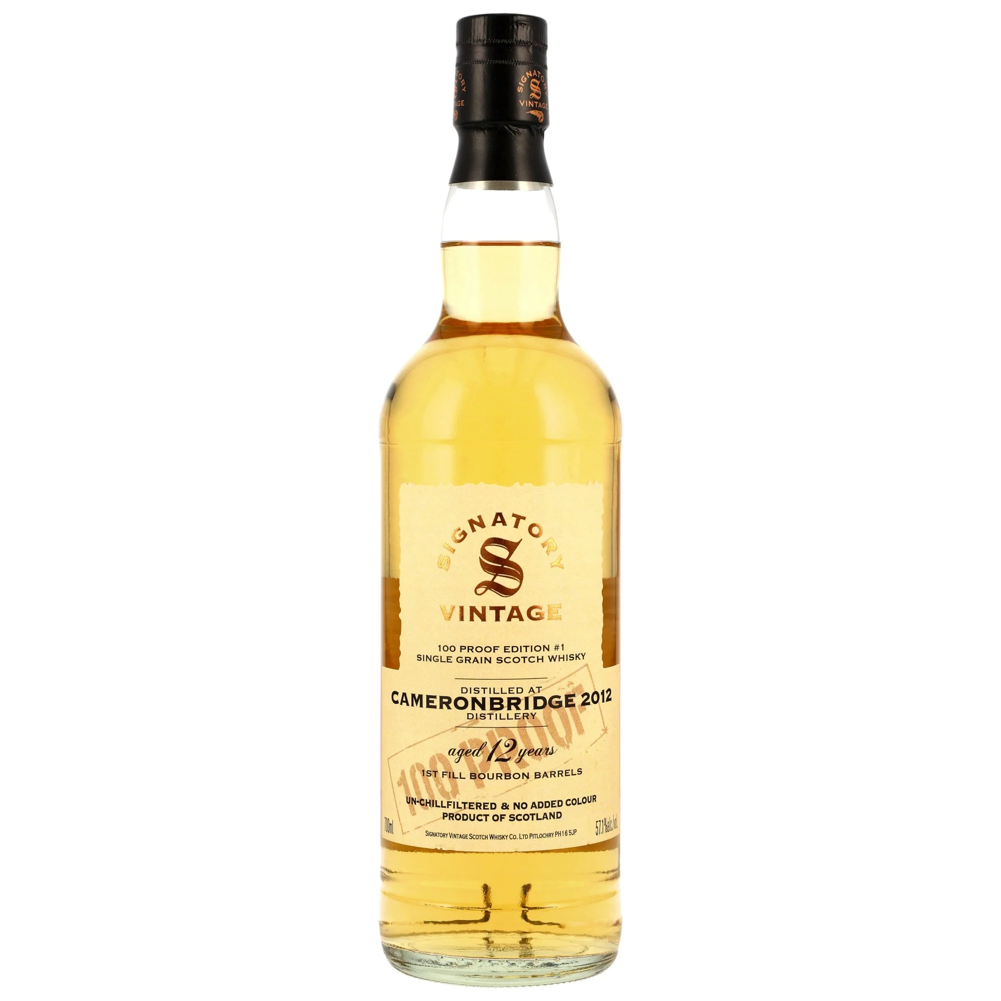 Cameronbridge 12 Jahre Single Grain Whisky 0,7l, alc. 57,1 Vol.-%