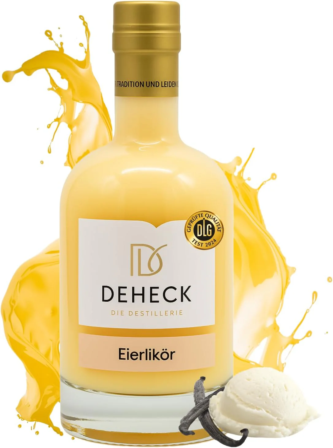Deheck Eierlikör 0,5l, alc. 20 Vol.-%