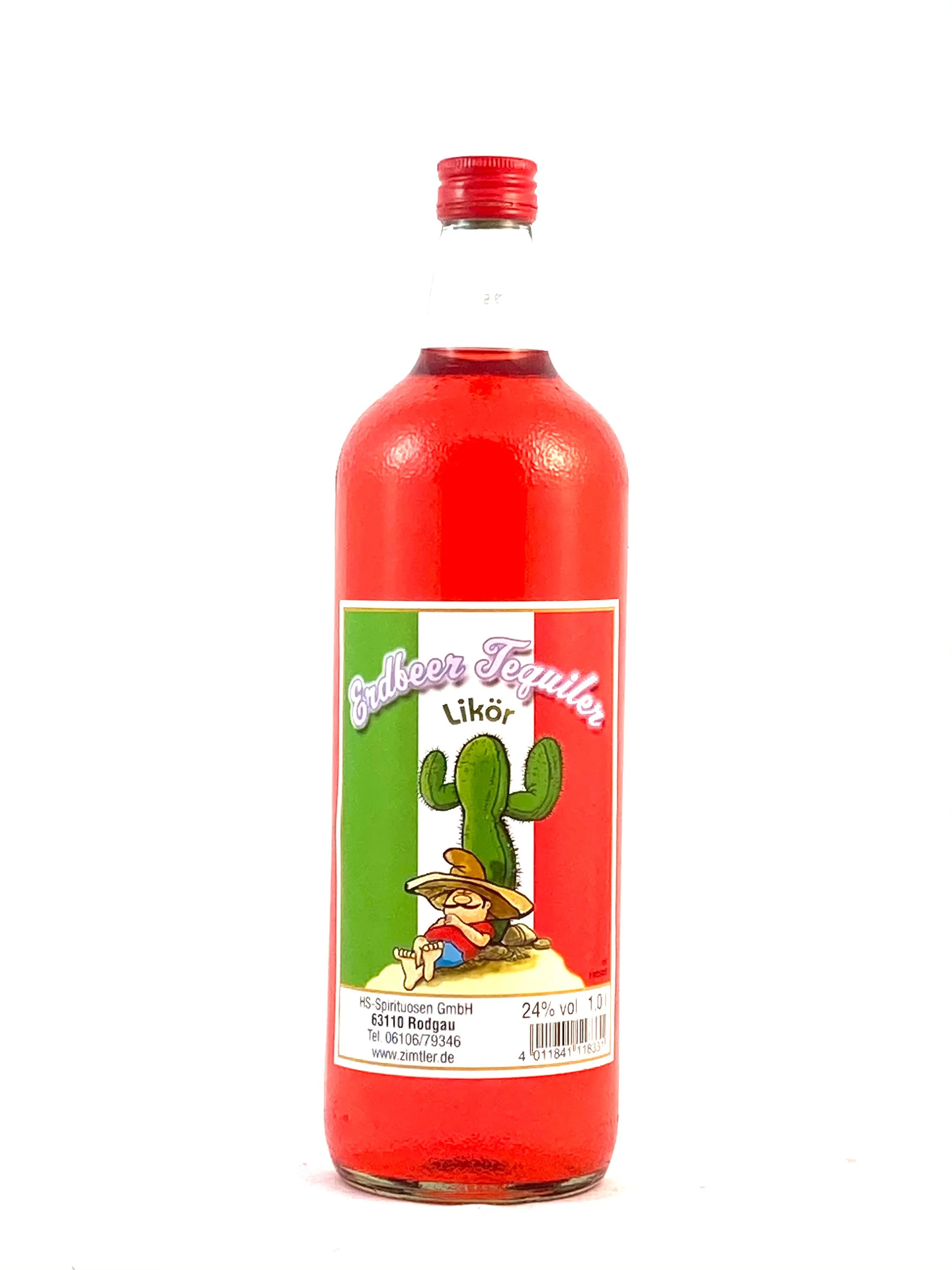 Erdbeer Tequila 1,0l, alc. 24 Vol.-%