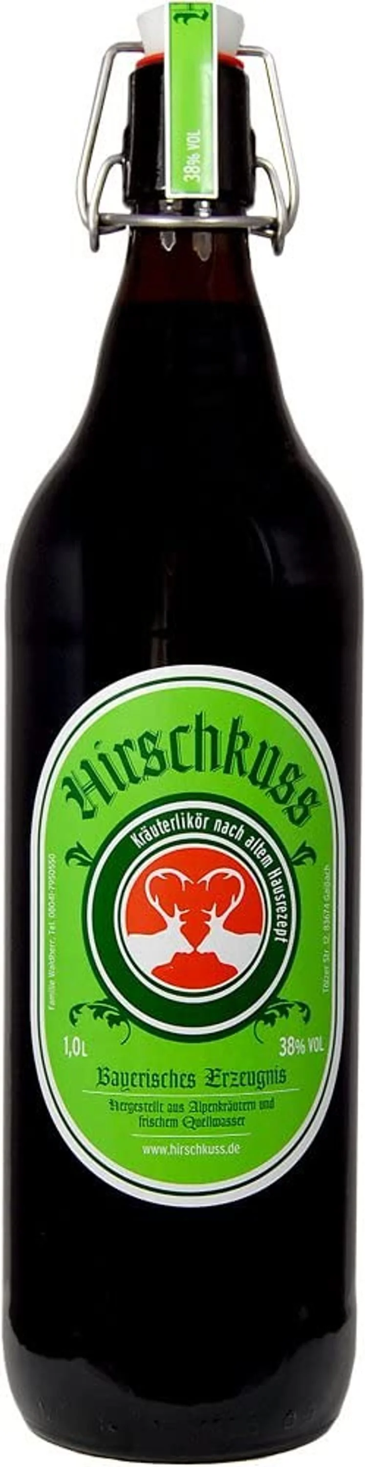 Hirschkuss Kräuterlikör 1,0l, alc. 38 Vol.-% - Image 4