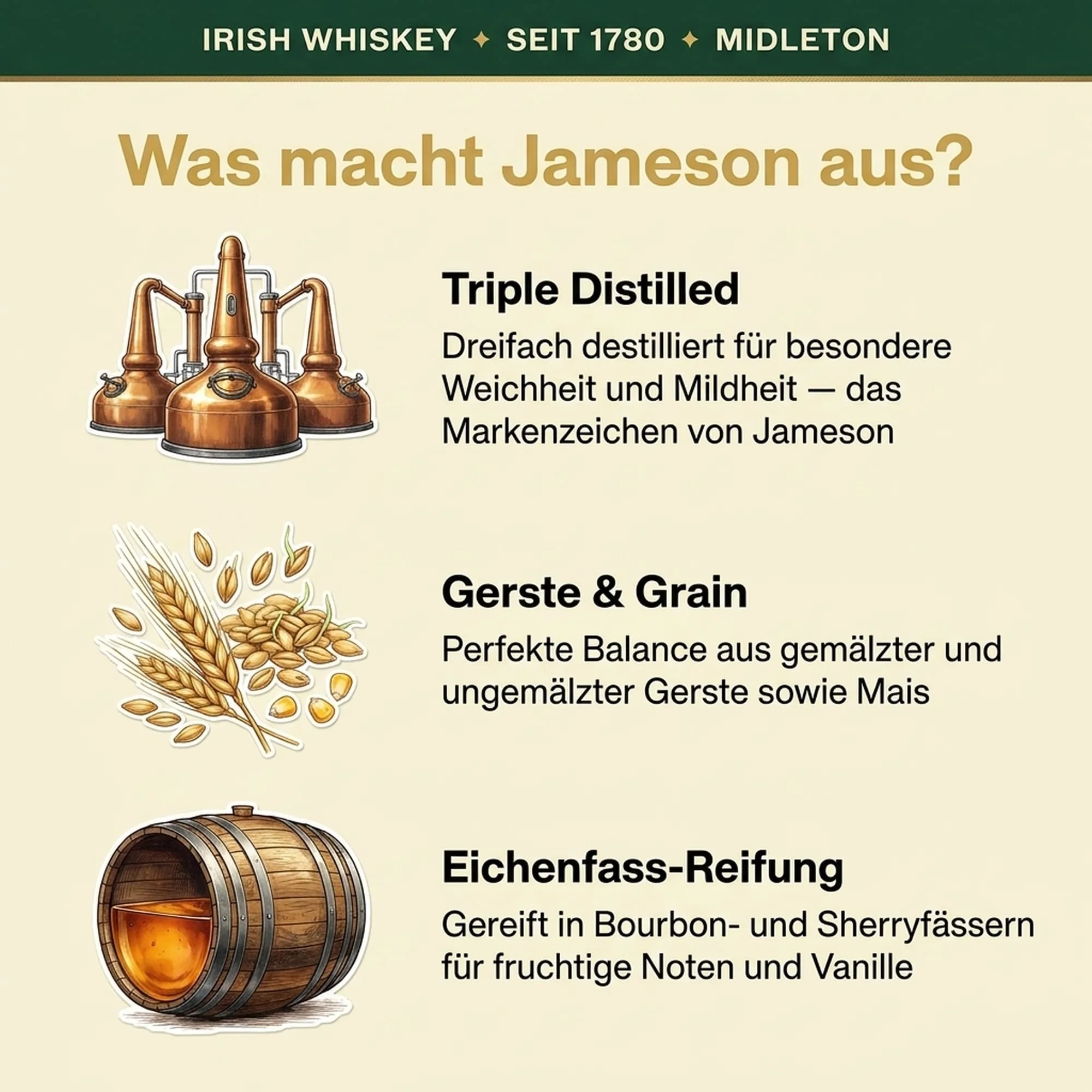 Jameson Blended Irish Whiskey, 1,0l, alc. 40 Vol.-% - Image 2
