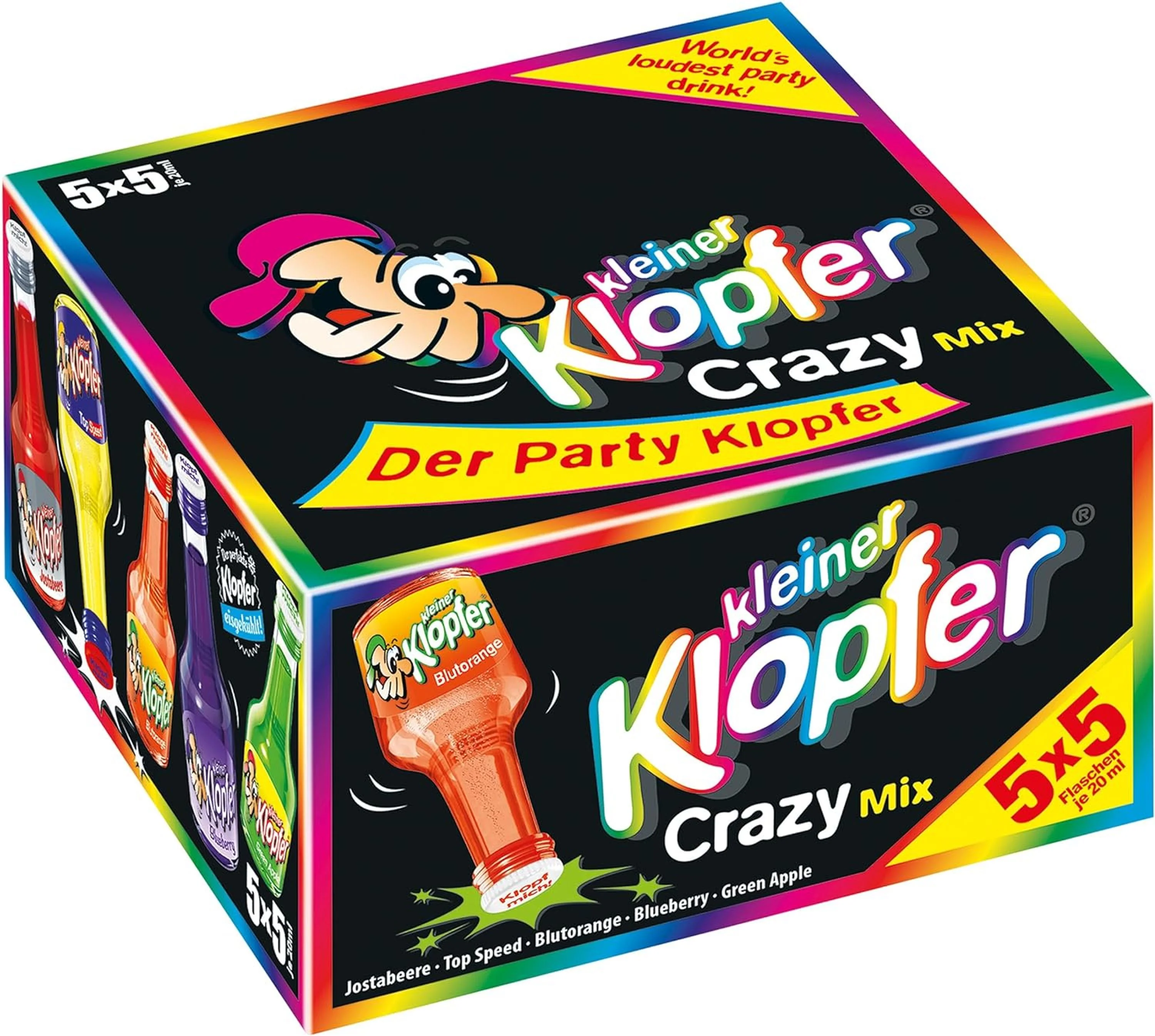Kleiner Klopfer Crazy Mix 25x20ml, 0,5l, alc. 15-16 Vol.-%