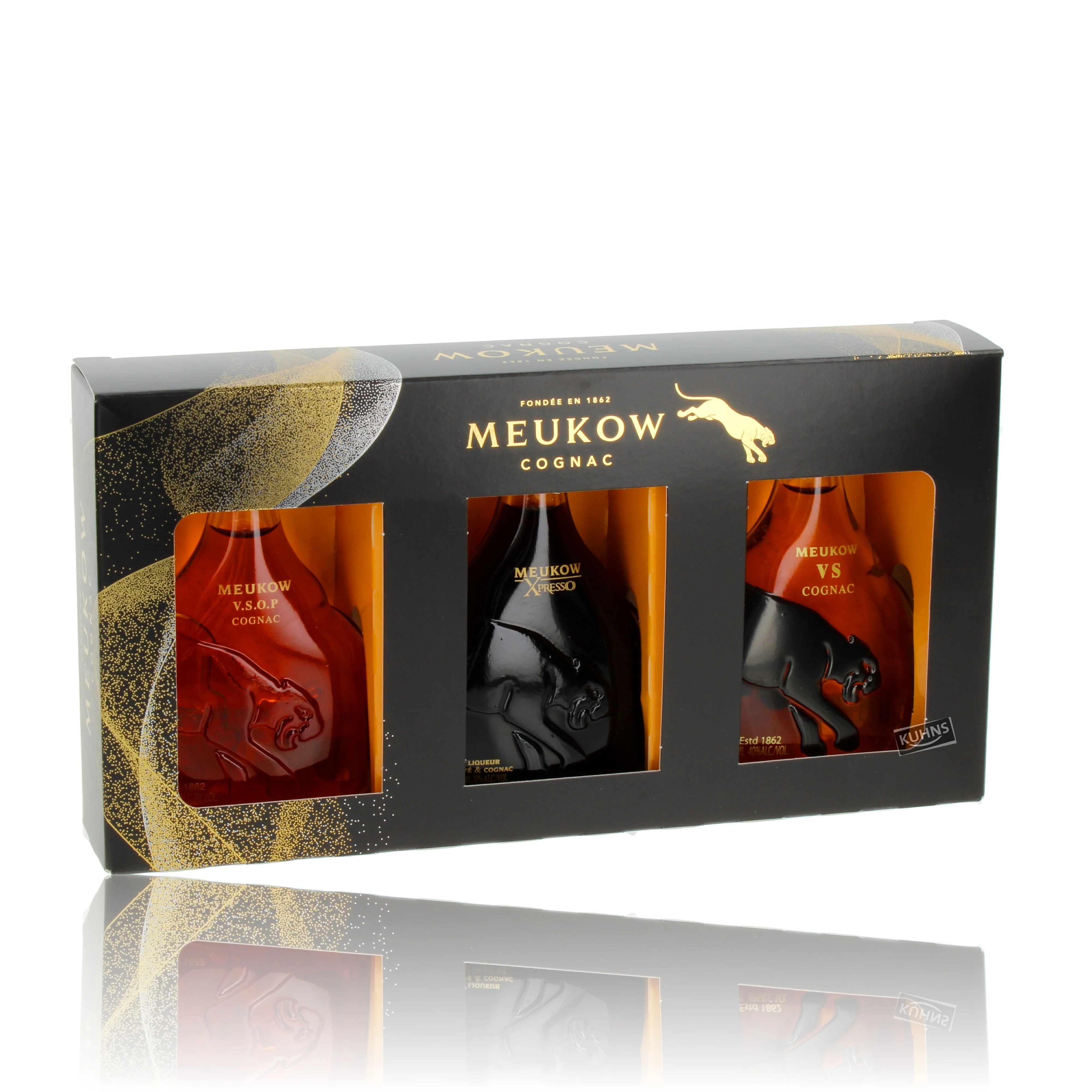 Meukow Moments Box Cognac 3x0,05l, alc. 20/40 Vol.-%
