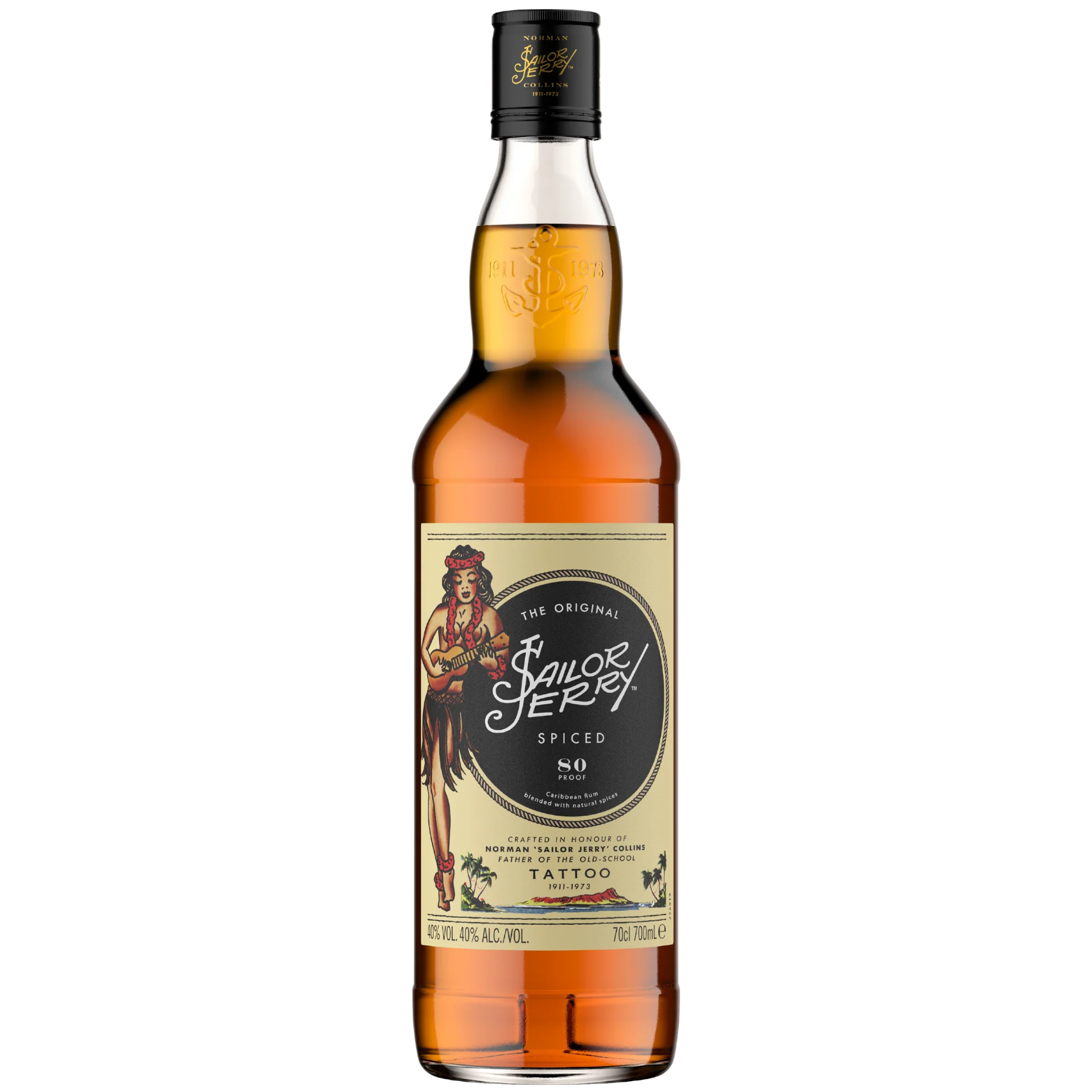 Sailor Jerry Spiced Carribean Rum 0,7l, alc. 40 Vol.-%