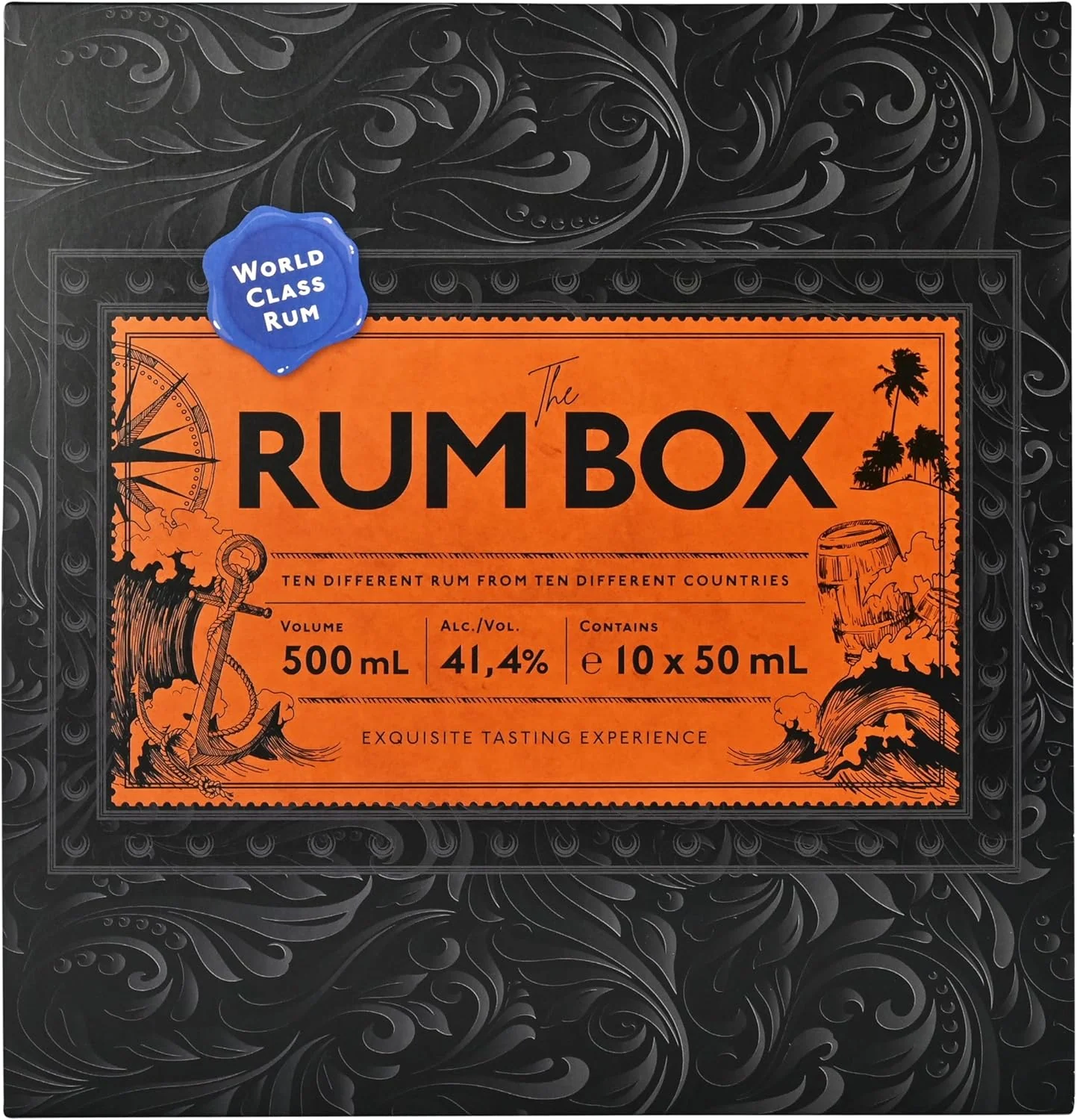 The Rum Box World Class Blue Set, alc. 41.4 Vol.-%, 10x50ml - Image 2